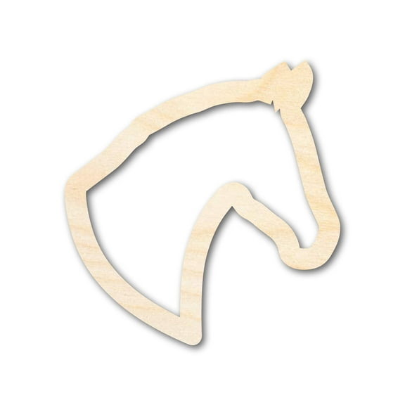 Unfinished Wood Horse Outline Shape 5" / 1/8"