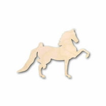 Unfinished Wood Horse Parade Silhouette - Craft- up to 46" DIY 7" / 1/8"