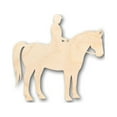 thumbnail image 1 of Unfinished Wood Horse Riding Shape - Sport - Animal - Craft - up to 46" DIY 6" / 1/2", 1 of 3