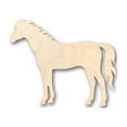 thumbnail image 1 of Unfinished Wood Horse Shape - Sport - Farm Animal - Craft - up to 46" DIY 20" / 1/4", 1 of 3