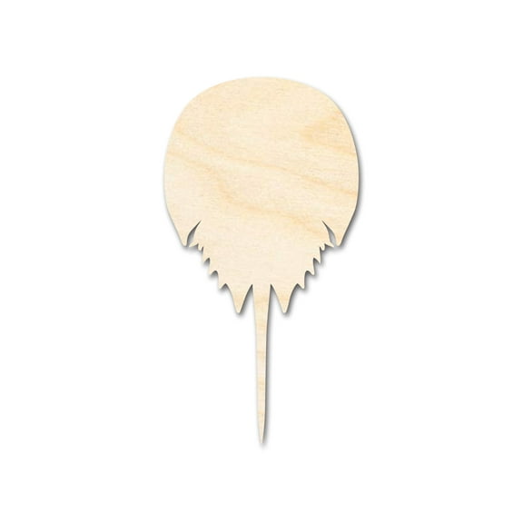 Unfinished Wood Horseshoe Crab Shape 12" / 1/4"