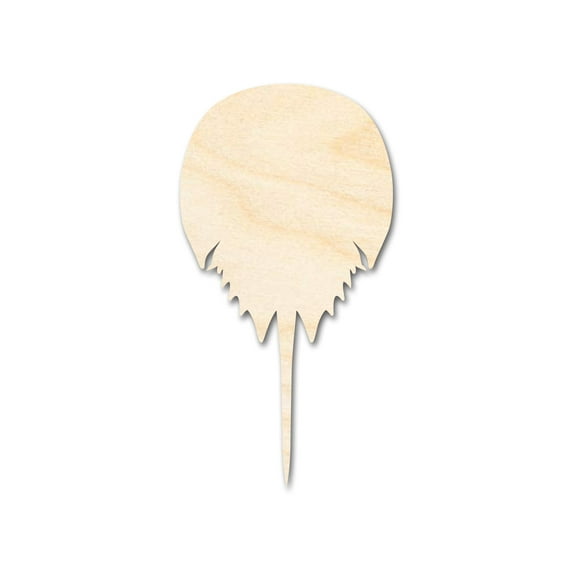 Unfinished Wood Horseshoe Crab Shape | DIY Craft Cutout 30" / 3/4"