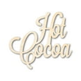 thumbnail image 1 of Unfinished Wood Hot Cocoa Shape - Word Craft - up to 46" 18" / 1/2", 1 of 5