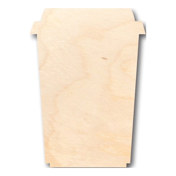Unfinished Wood Hot Latte Shape - Craft - up to 46" DIY 24" / 1/2"