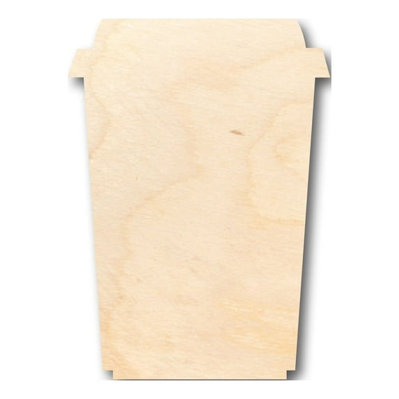 Unfinished Wood Hot Latte Shape - Craft - up to 46" DIY 42" / 1/2"
