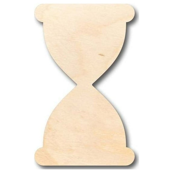 Unfinished Wood Hourglass Shape - Craft - up to 46" DIY 6" / 1/2"