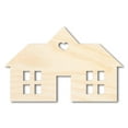 thumbnail image 1 of Unfinished Wood House Silhouette Shape - Craft - up to 46" 7" / 1/4", 1 of 5