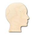 thumbnail image 1 of Unfinished Wood Human Head Shape - Craft - up to 46" DIY 10" / 3/4", 1 of 3
