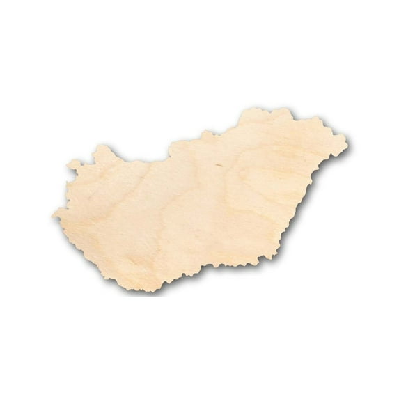 Unfinished Wood Hungary Shape - Country - Craft - up to 46" DIY 7" / 1/4"