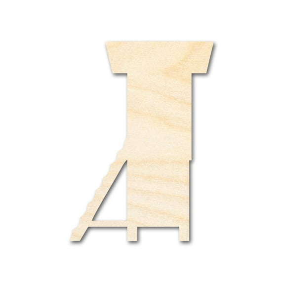 Unfinished Wood Hunting Tree Stand Shape | DIY Craft Cutout 24" / 1/4"