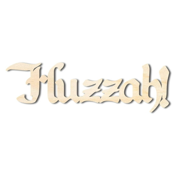 Unfinished Wood Huzzah! Shape - Craft - up to 46" 6" / 1/2"