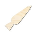 thumbnail image 1 of Unfinished Wood Icing Bag Shape | DIY Craft Cutout | up to 46" DIY 36" / 1/2", 1 of 3