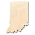 thumbnail image 1 of Unfinished Wood Indiana Shape - State - Craft - up to 46" DIY 12" / 1/4", 1 of 3