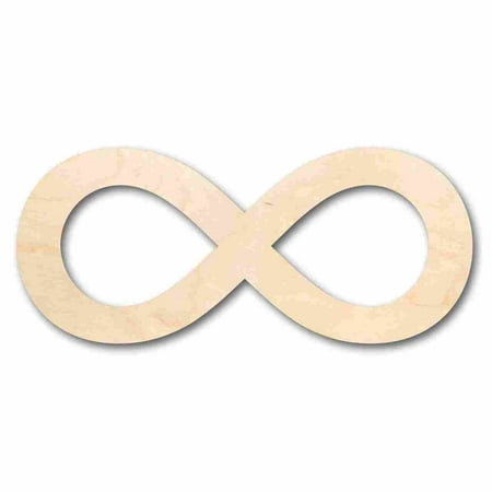 Unfinished Wood Infinity Symbol - Craft - up to 46" DIY 14" / 1/8"