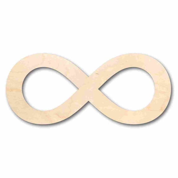 Unfinished Wood Infinity Symbol - Craft - up to 46" DIY 20" / 1/8"