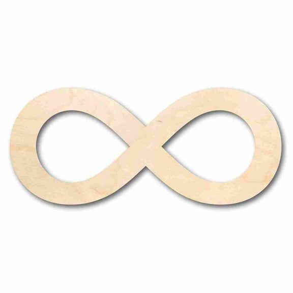 Unfinished Wood Infinity Symbol - Craft - up to 46" DIY 3" / 1/2"