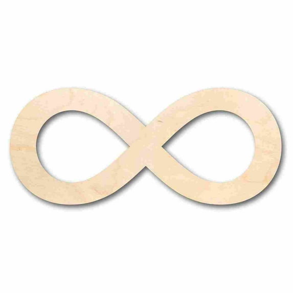 Unfinished Wood Infinity Symbol - Craft - up to 46" DIY 3" / 1/4"