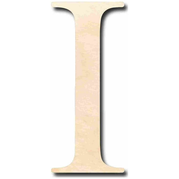 Unfinished Wood Iota Silhouette - Craft- up to 46" DIY 46" / 1"