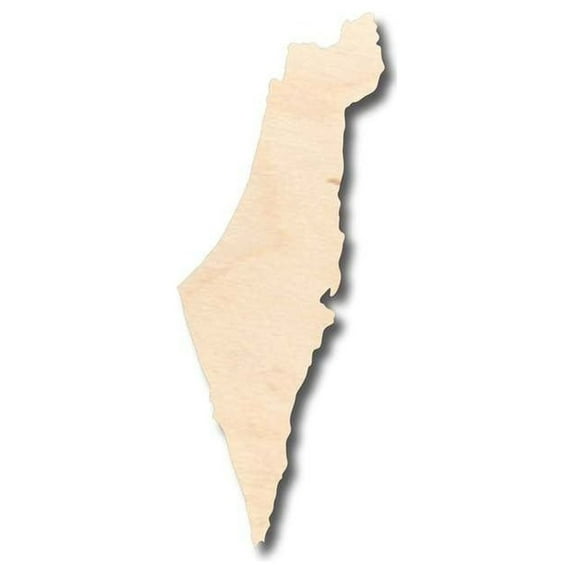 Unfinished Wood Israel Shape - Country - Craft - up to 46" DIY 12" / 1/8"