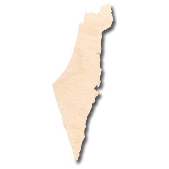 Unfinished Wood Israel Shape - Country - Craft - up to 46" DIY 20" / 1"