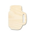 thumbnail image 1 of Unfinished Wood Jar with Handle Shape - Country Craft - up to 46" DIY 14" / 1/8", 1 of 4