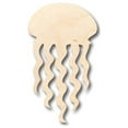 thumbnail image 1 of Unfinished Wood Jellyfish Shape - Ocean - Craft - up to 46" DIY 7" / 1/4", 1 of 3