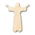thumbnail image 1 of Unfinished Wood Jesus Preaching Shape - Easter - Christian - Craft - up to 46" DIY 7" / 1/4", 1 of 3