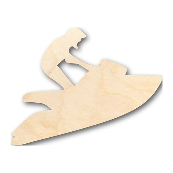 Unfinished Wood Jetski Shape - Craft - up to 46" DIY 30" / 1"