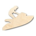 thumbnail image 1 of Unfinished Wood Jetski Shape - Craft - up to 46" DIY 5" / 1/4", 1 of 3