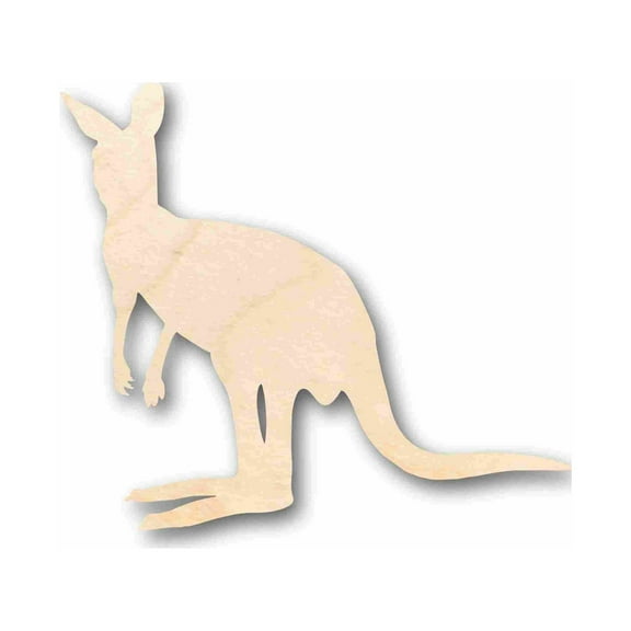Unfinished Wood Kangaroo Silhouette - Craft- up to 46" DIY 46" / 1"