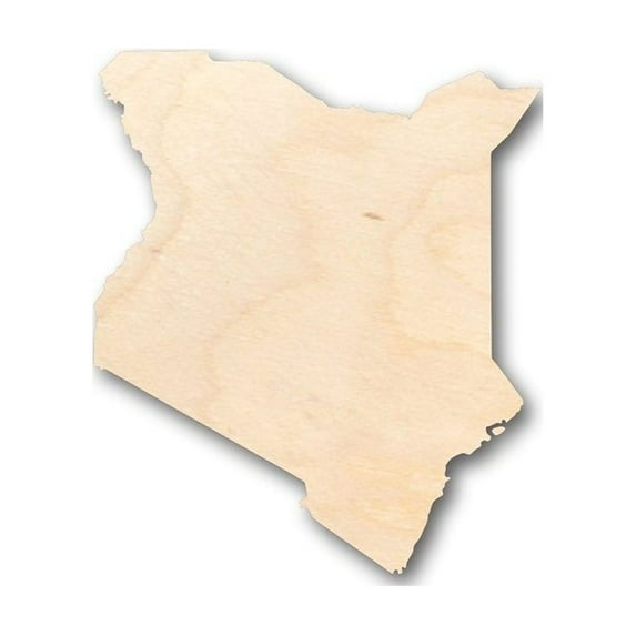 Unfinished Wood Kenya Shape - Country - Craft - up to 46" DIY 14" / 1/4"