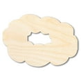 thumbnail image 1 of Unfinished Wood King Cake Silhouette | Mardi Gras | DIY Craft Cutout 42" / 1", 1 of 3