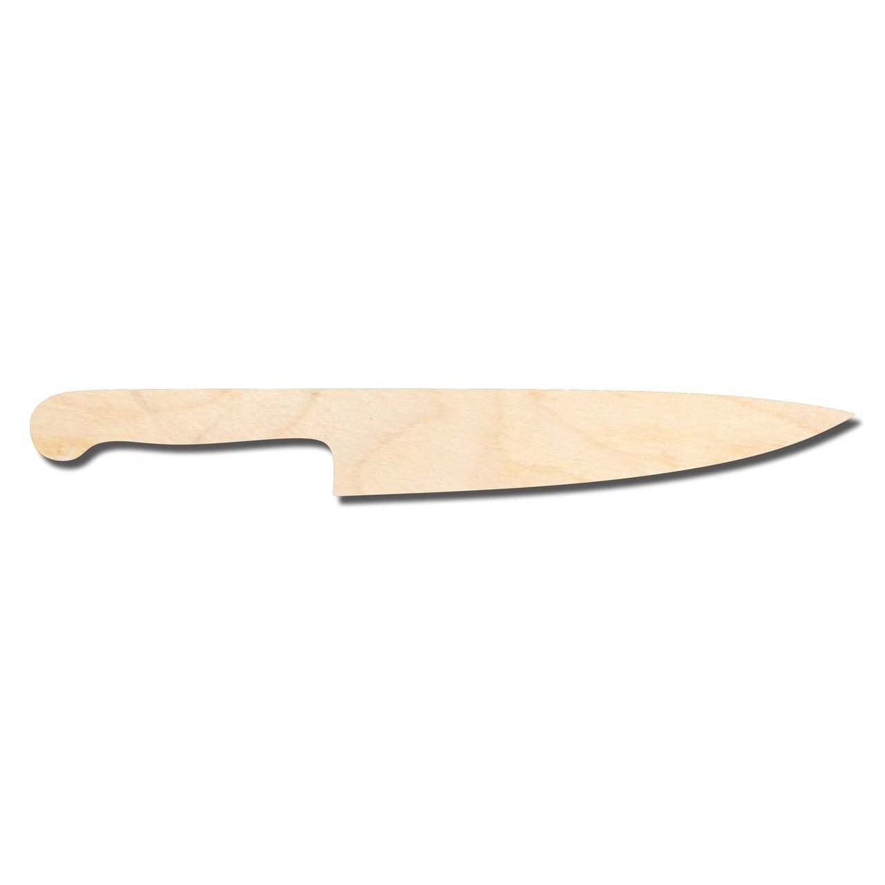 Unfinished Wood Knife Shape - Kitchen - Horror Halloween - Craft - up to  24 DIY 5 / 1/4