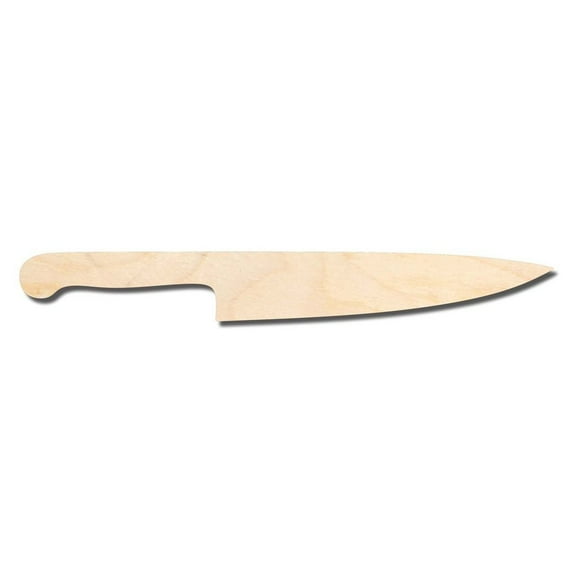Unfinished Wood Knife Shape - Kitchen - Horror Halloween - Craft - up to 46" DIY 14" / 1"