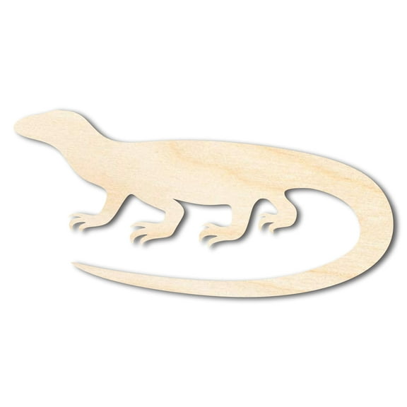 Unfinished Wood Komodo Dragon Shape - Craft - up to 46" DIY 46" / 1"