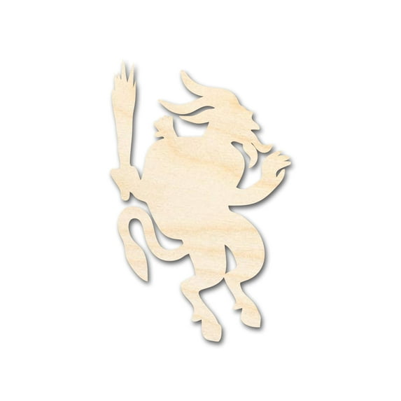 Unfinished Wood Krampus Shape | Craft Cutout 24" / 1/2"