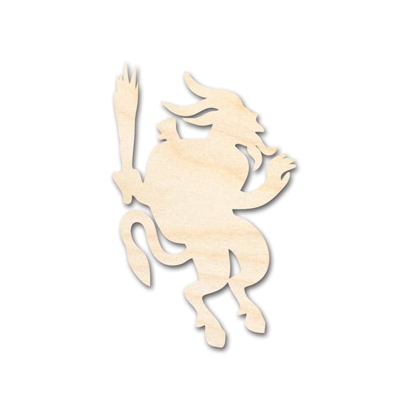 Unfinished Wood Krampus Shape | Craft Cutout | up to 46" DIY 36" / 3/4"