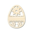 thumbnail image 1 of Unfinished Wood Lace Flower Egg Shape - Easter Craft - up to 46" DIY 10" / 1/2", 1 of 4
