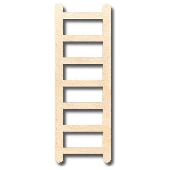 Unfinished Wood Ladder Shape - Fireman - Craft - up to 46" DIY 3" / 1/2"