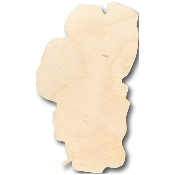 Unfinished Wood Lake Tahoe Shape - Craft - up to 46" DIY 16" / 3/4"