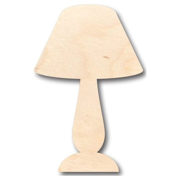 Unfinished Wood Lamp Shape - Craft - up to 46" DIY 6" / 1/8"