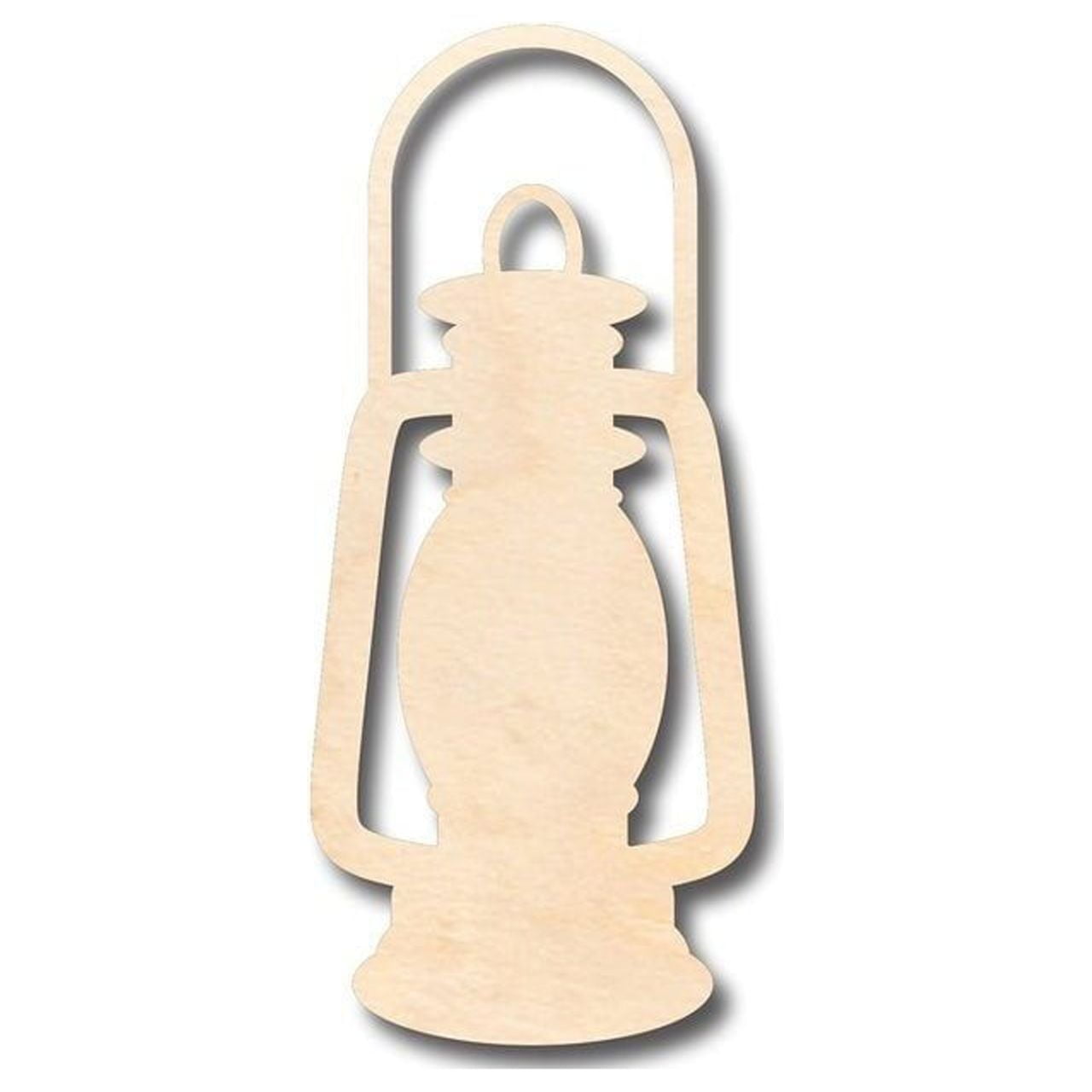 Unfinished Wood Lantern Shape Craft up to 24" DIY 42" / 3/4