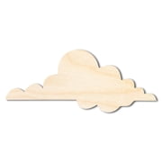 Unfinished Wood Large Cloud Shape - Craft - up to 46" 6" / 1/8"
