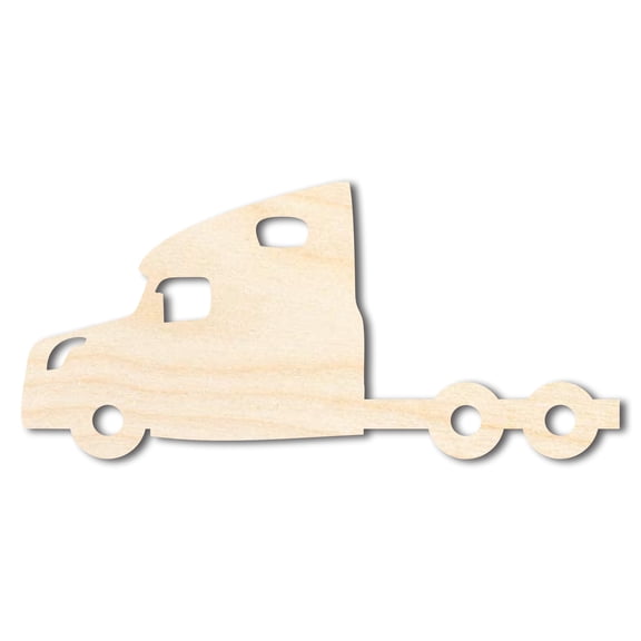 Unfinished Wood Large Truck Shape | DIY Craft Cutout 4" / 1/8"