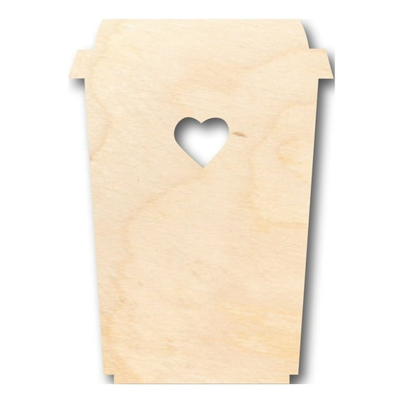 Unfinished Wood Latte Shape - Craft - up to 46" DIY 20" / 3/4"