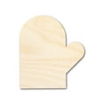 thumbnail image 1 of Unfinished Wood Left Oven Mit Shape | DIY Craft Cutout 20" / 3/4", 1 of 3
