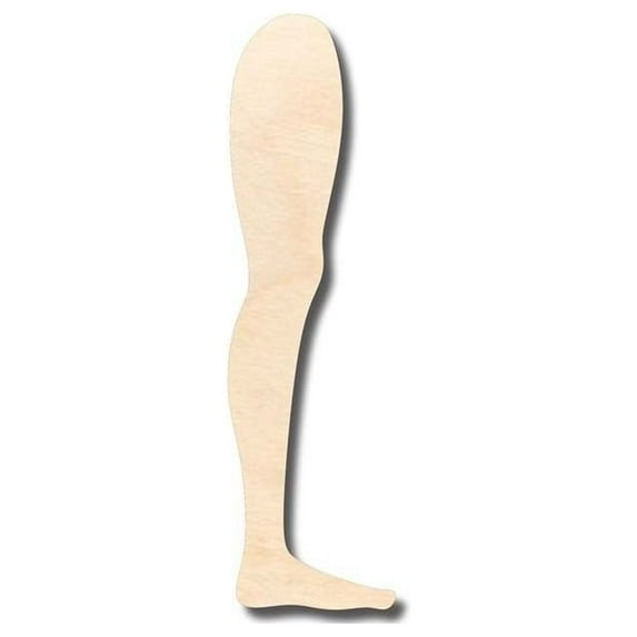 Unfinished Wood Leg Shape - Craft - up to 46" DIY 20" / 3/4"