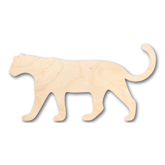 Unfinished Wood Leopard Shape - Animal - Wildlife - Craft - up to 46" DIY 20" / 1/2"