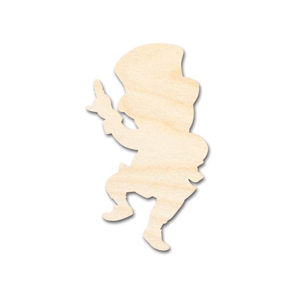 Unfinished Wood Leprechaun Shape | DIY Craft Cutout 18" / 1/2"