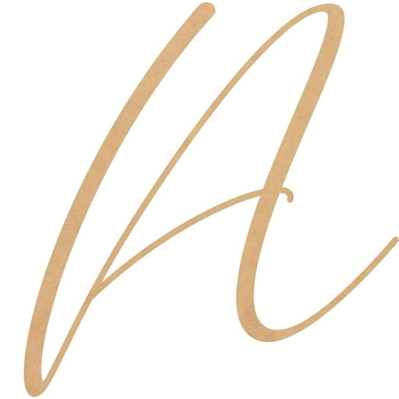 Unfinished Wood Letter A, Craft Alphabet 6'' Tall MDF Wall Décor, Bellany